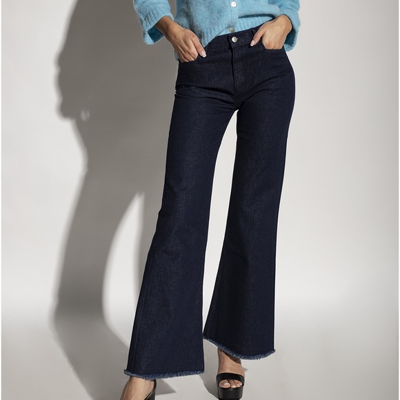 NWOT Wandler Daisy Flare Dark Blue Jeans 26 - Picture 1 of 13